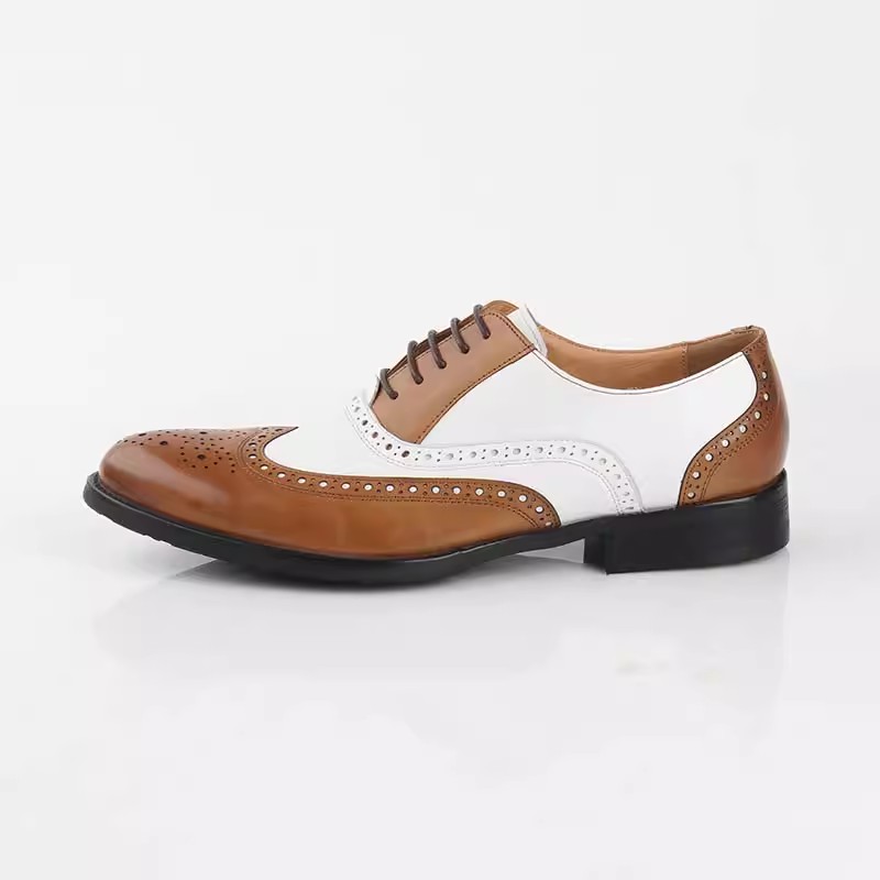 Handcrafted Premium Leather Oxford Shoes for Men - Stylish Laced-Up Footwear
