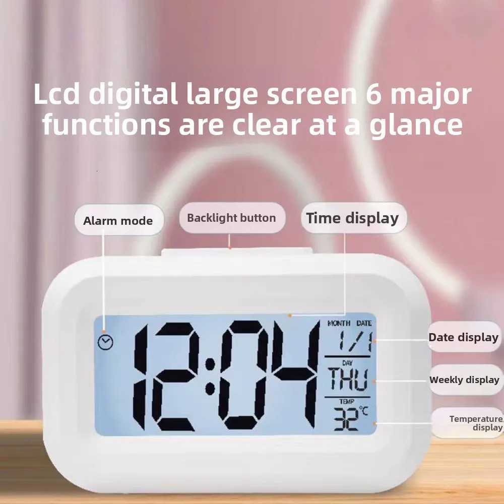 Alarm Clock Digital Clock LED Electronic With Backlight Snooze Calendar For Home Office Desktop Table Screen Display Watch M251205 - view 3