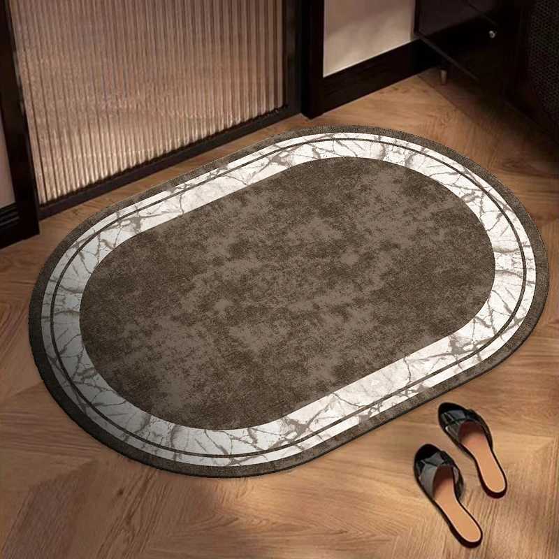 Bathroom floor mat bathroom door diatom mud absorbent foot mat toilet toilet non-slip mat carpet H251205