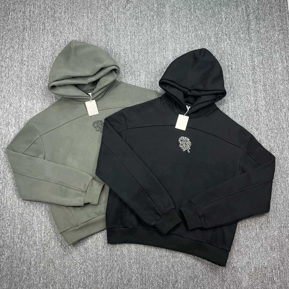 Mertra Embroidery double hooded Hoodie high quty patchwork Hooded Men Women Casual flce Hoody Sweatshirts X251205