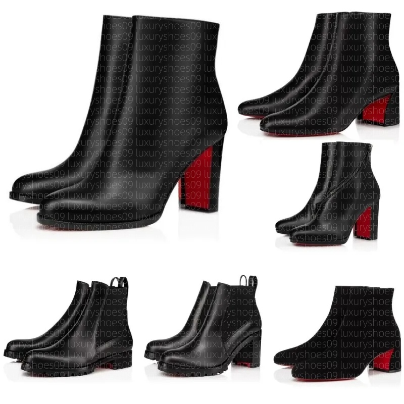 boots designer womens brand heels women dress shoes Red Shiny BottomBoots Toe High Heels Stiletto Genuine Leather Woman Boots Pumps 35-42