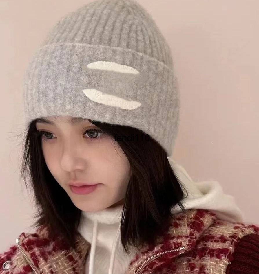 Beanie/Skull Caps grey beanie designer beanie designer hats for women knitted bonnets winter hat fall thermal skull cap casual travel l luxury beanies grey black keep