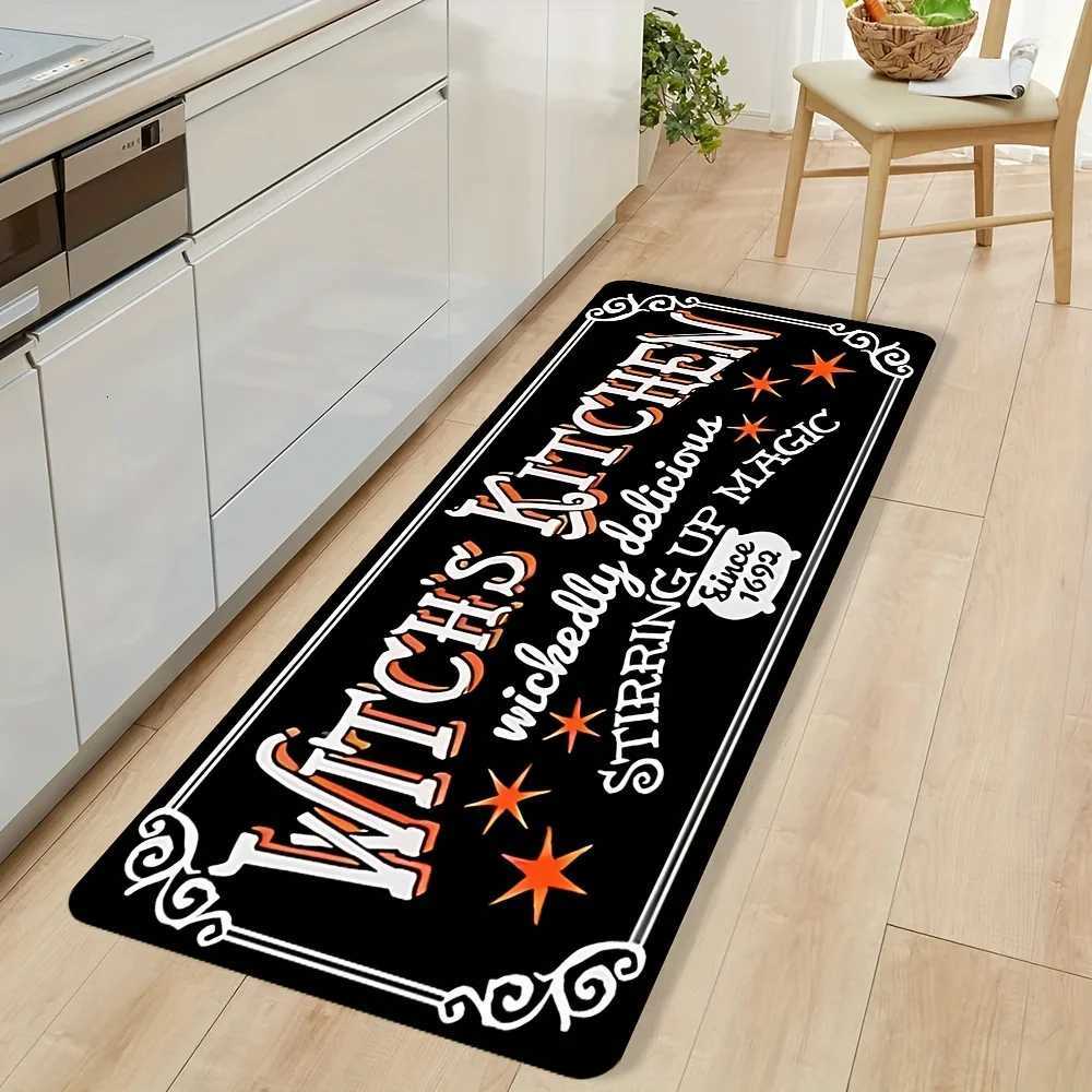 VIKAMA Black Creative Kitchen Rug Which Kitchen 2pc Carpet Doormat Welcome Mat Living Room Carpet Rug For Bedroom Home Decoratio H251205