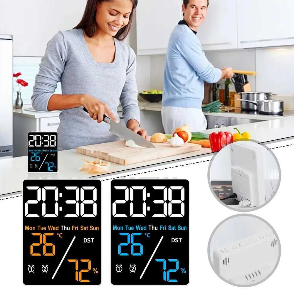 New Alarm Clock Gift Multi-Functional Electronic Clock Simple Setting Temperature And Humidity Clock M251205 - view 4