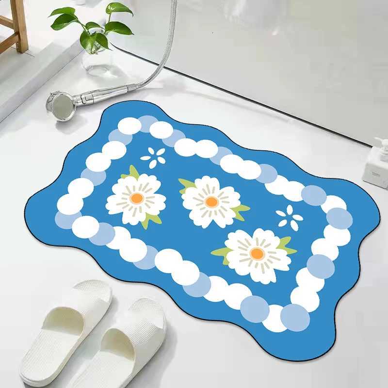 Bathroom floor mat diatom mud non-slip absorbent cushion toilet kitchen foot cushion toilet door toilet carpet H251205