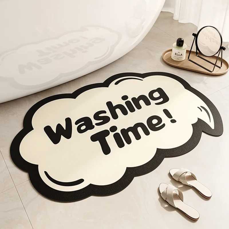 1pcs PVC Bath Mat Non-Slip Diatomite Style Absorbent Shower Rug Quick Dry Bathroom Floor Mat Anti-Skid Easy Clean Waterproof H251205