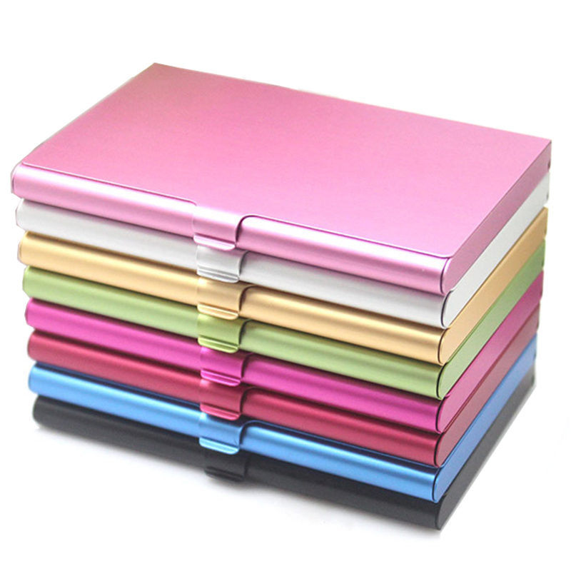 Business Card Files Metal Business Card Holder Mmetal Visa Credit ID Name Cardholder Case Customized Logo
