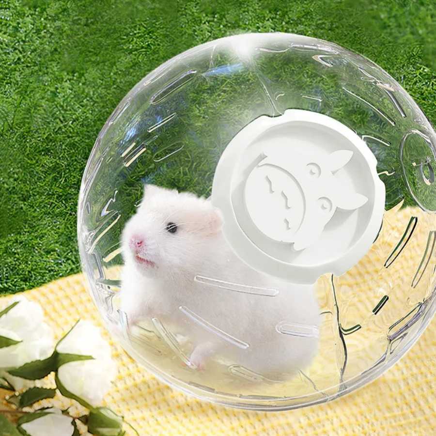 Hamster Exercise Ball- Safe Non-Slip Running for Hamsters Mice Small Pets Ventilated Design with Stable Base - Prevents Foot M251205