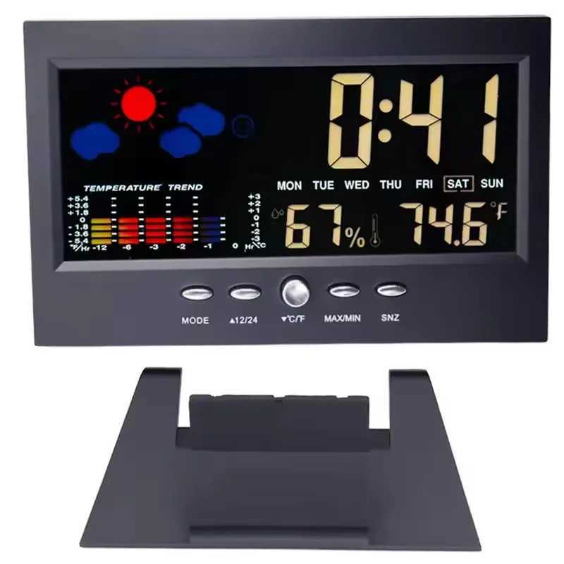 Weather Station Digital Temperature Humidity Meter Clock Thermometer Hygrometer Calendar Temperature Trend Alarm Comfort Level M251205 - view 5