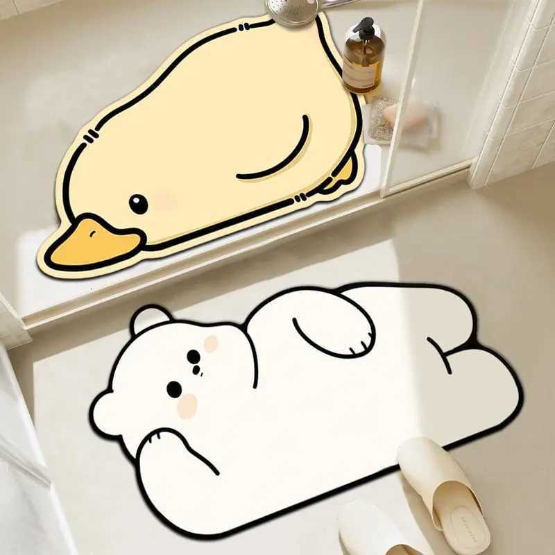 VIKAMA Diatomite Bathroom Kitchen Absorbent Door Rug Simple Anti-slip Water Absorbent Soft Bathroom Foot Mat H251205