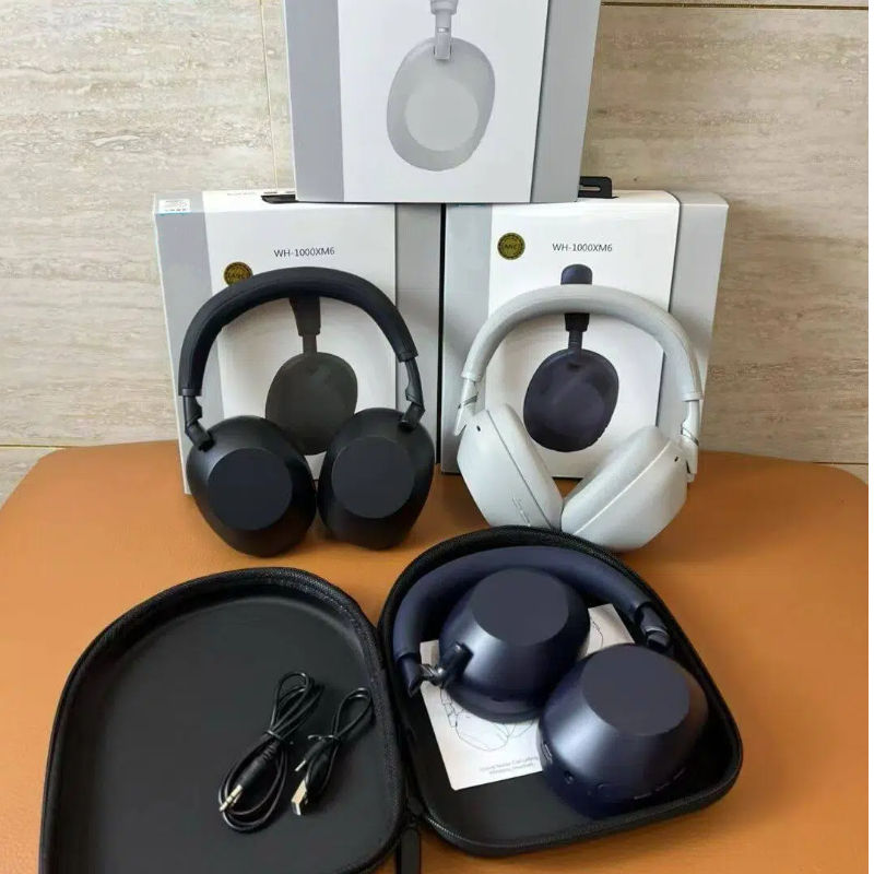 TOP quality xm6 Noise Cancelling headphones 2025 New arrival XM5 Headphones XM4 Wireless Over-Ear Headphones Low Latency Headset with Mic for Phone-Call