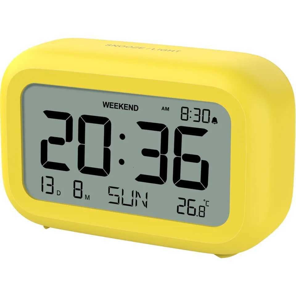 Digital Alarm Clock LCD Alarm Clock Calendar Temperature Humidity Display Electronic Desktop Clock for Home Office Bedroom Decor M251205 - view 4