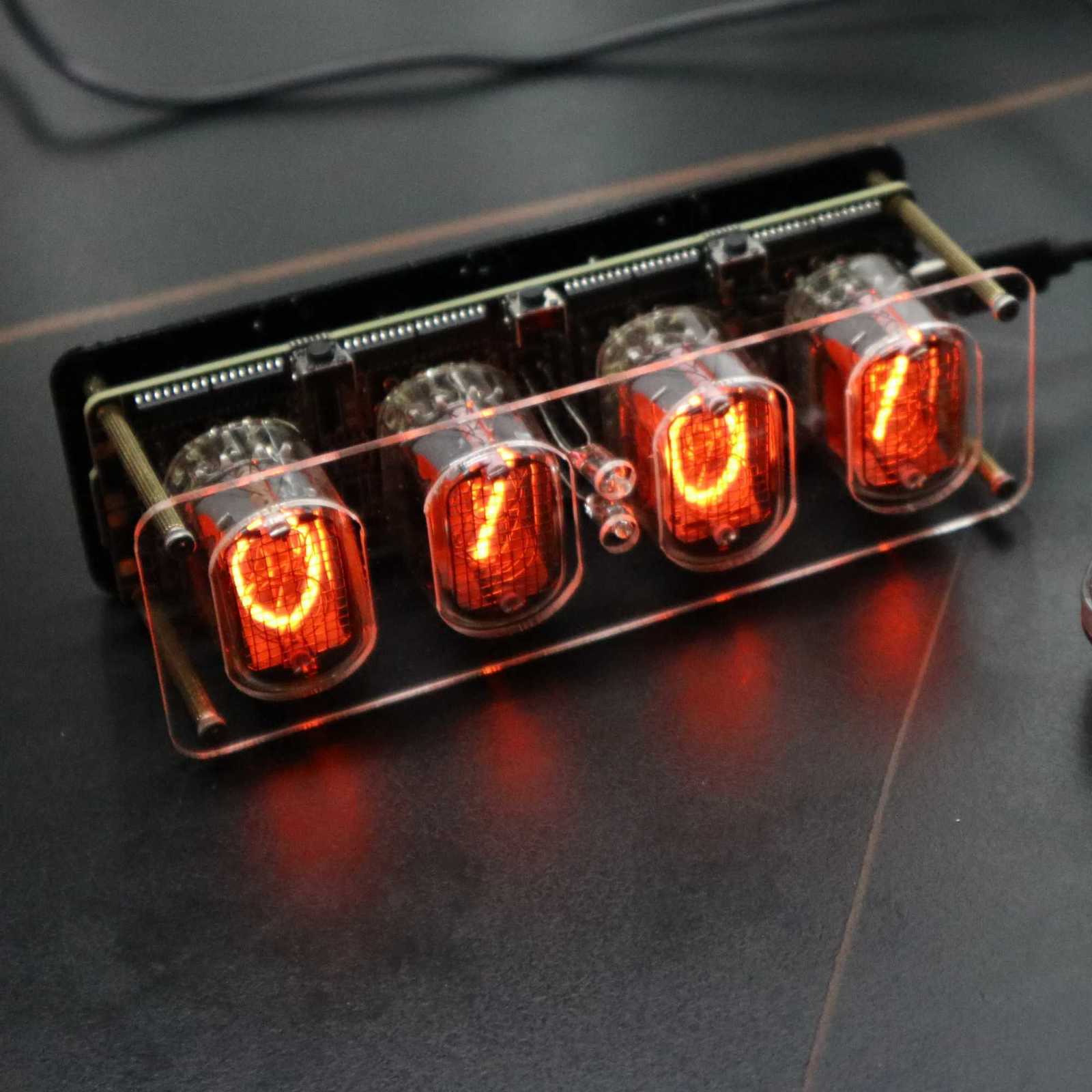 Smart IN12 Nixie Tube Clock Retro Desk Alarm with Multiple BacklightUSB-C Gift M251205 - view 3