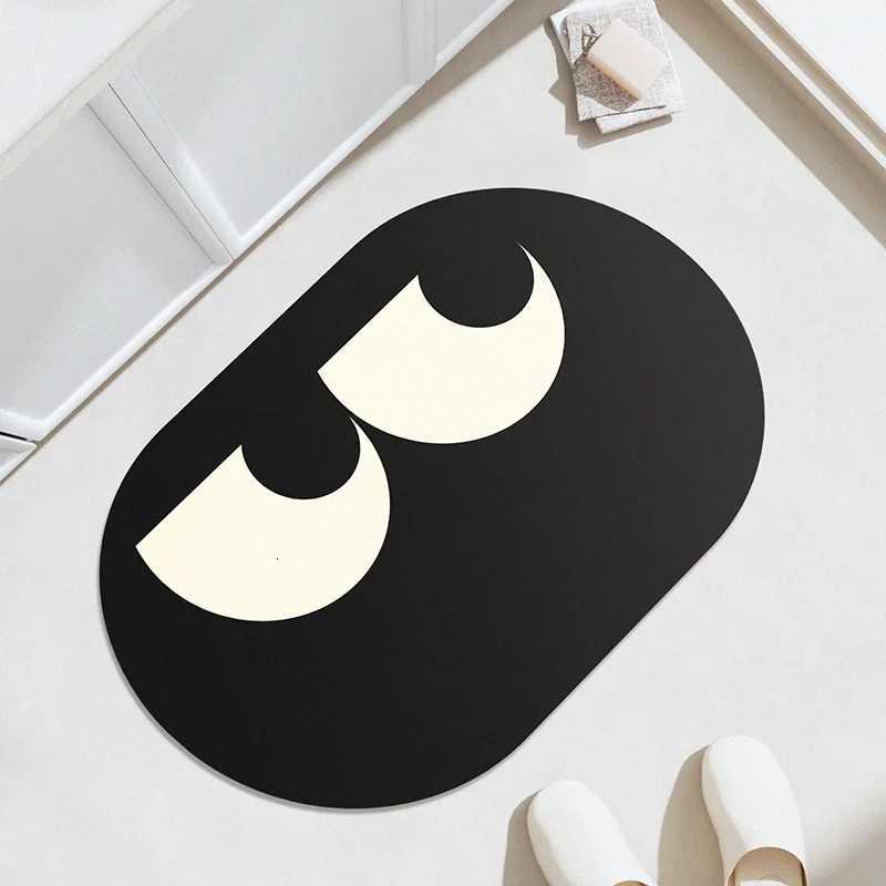 Bathroom floor mat made of diatomaceous earth water absorbing and anti slip toilet household bathroom entrance mat H251205