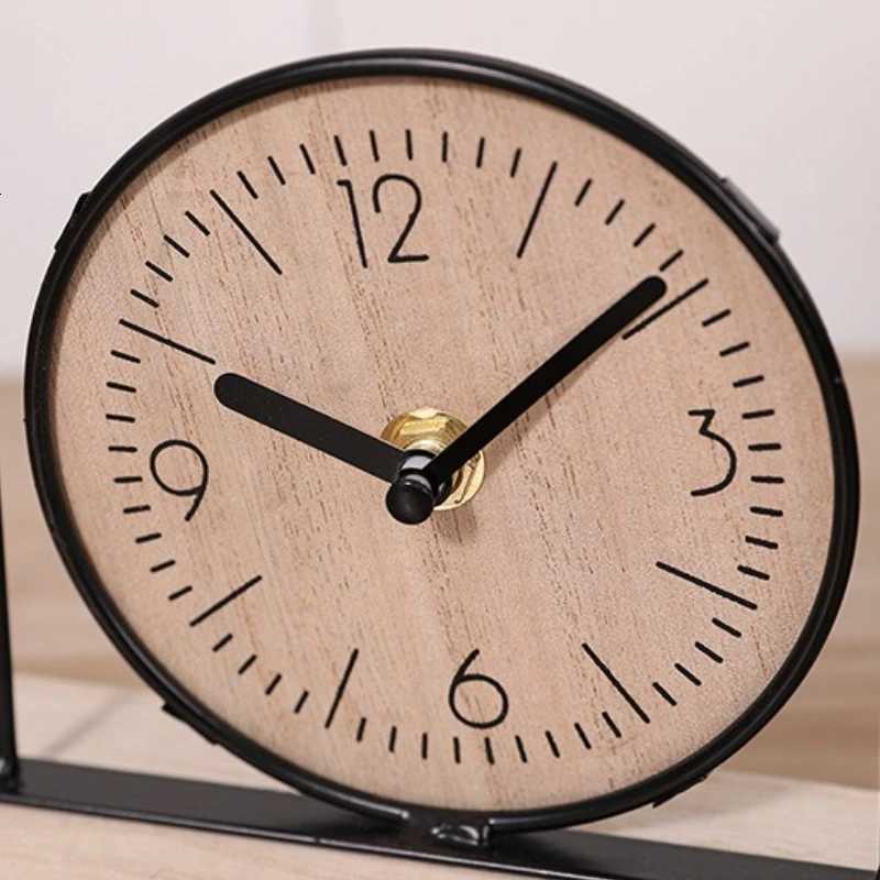 Iron Simple Letter Clock Ornaments Home Entrance Living Room TV Cabinet Desktop Decoration M251205 - view 5