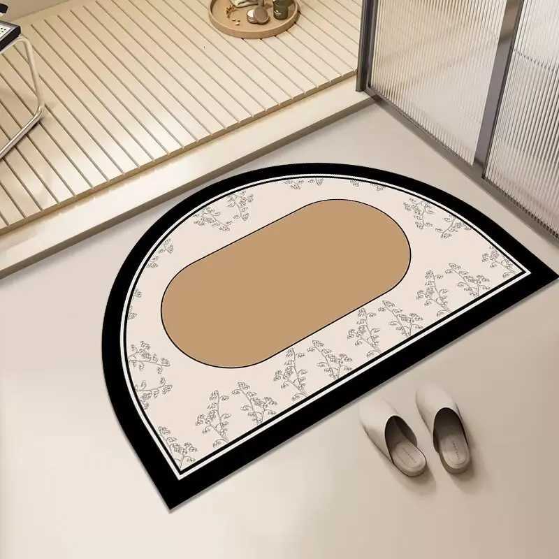 Soft diatom mud absorbent mat bathroom floor mat toilet door non-slip absorbent quick-drying foot mat door mat toilet carpet H251205