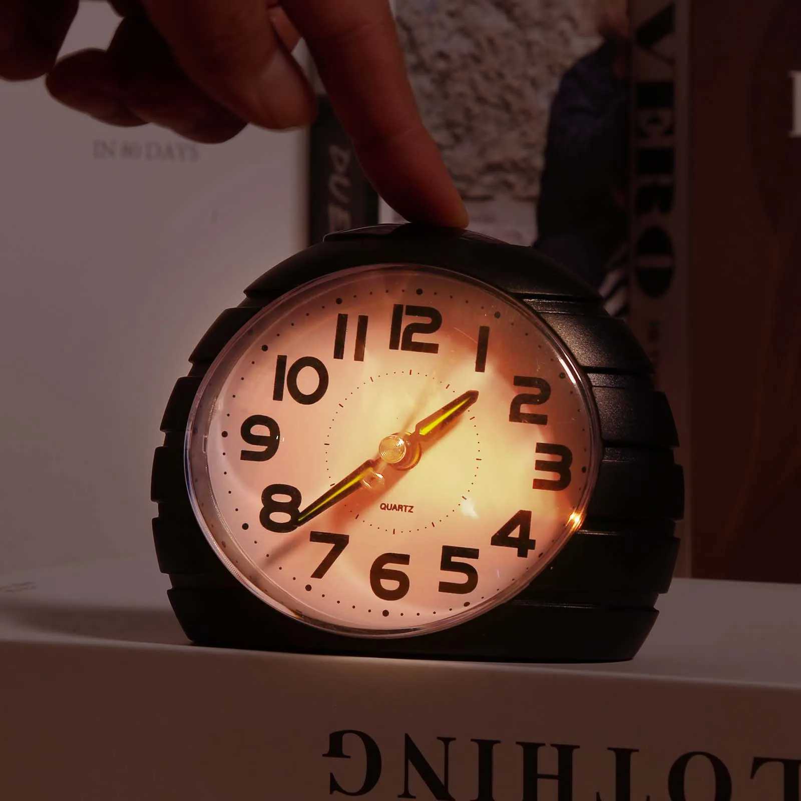 ORIA Analog Alarm Clock Silent No Ticking Alarm Clock Bedside Large Dial Display Alarm Clock with Night Light despertador M251205 - view 3
