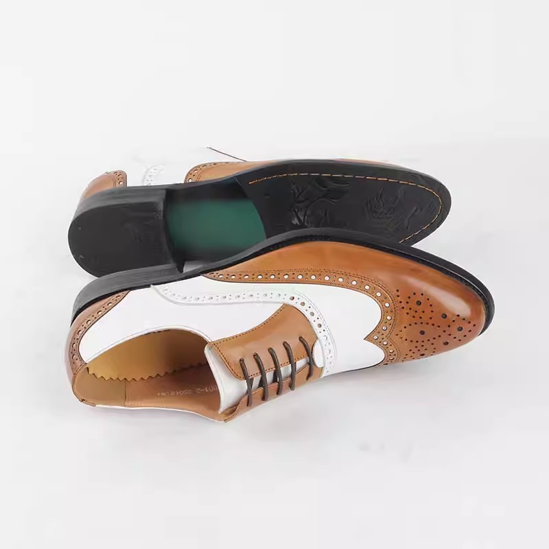 Handcrafted Premium Leather Oxford Shoes for Men - Stylish Laced-Up Footwear
