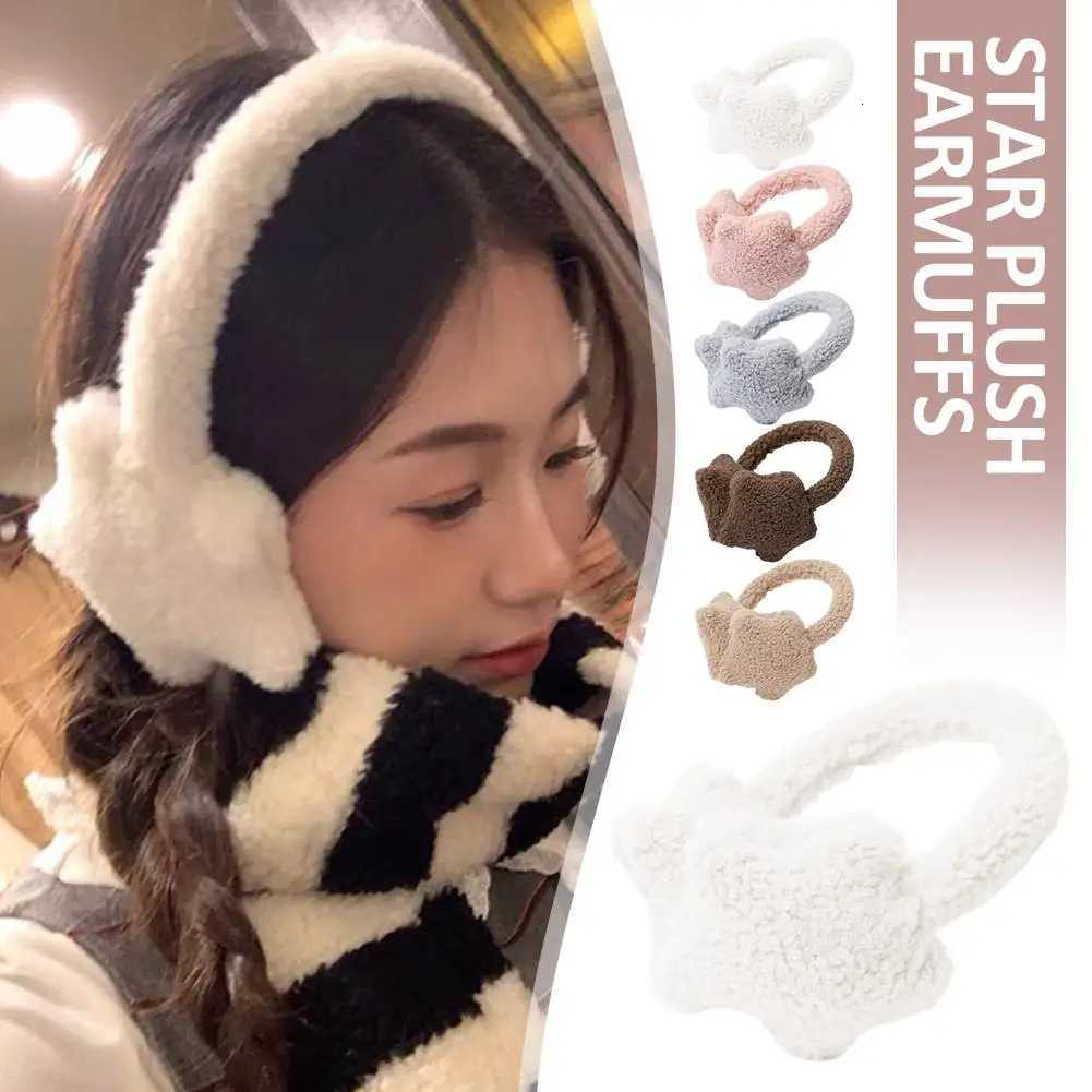 New Star Earmuffs Kawaii Plush Fluffy Earplugs Heart Cold Protection Women Harajuku Ear Cover Keep Warm Cycling AccessoriesXJ251205 - view 3