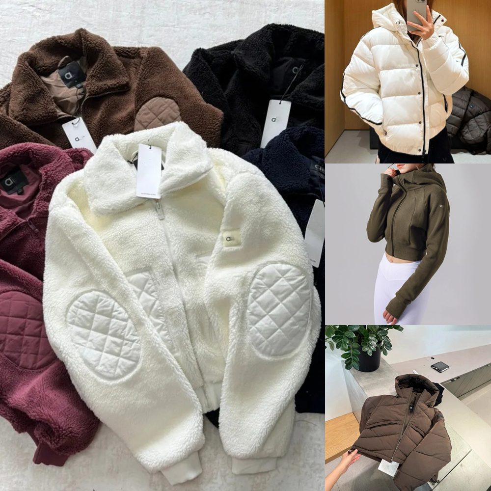 Womens Bomber Jacket Lambhair Hooded Short Winter Jacket With Sherpa-lined Collar Sporty And Casual Stand Up Collar Jacket Top Sports Jacket With Zippered pockets