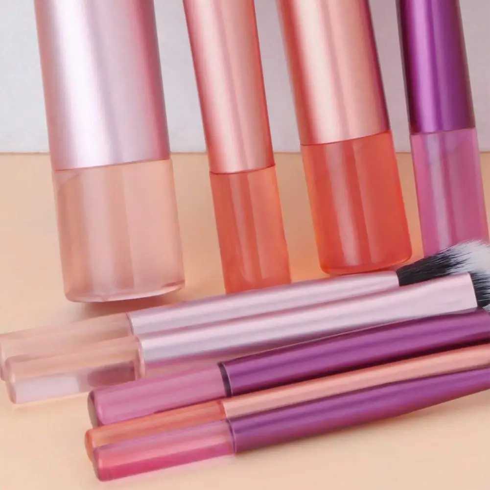 10Pcs Makeup Brush Set with Travel Bag Professional Foundation Contour Eyeshadow Eyebrow Brushes Complete Cosmetic Make Up ToolsT251205