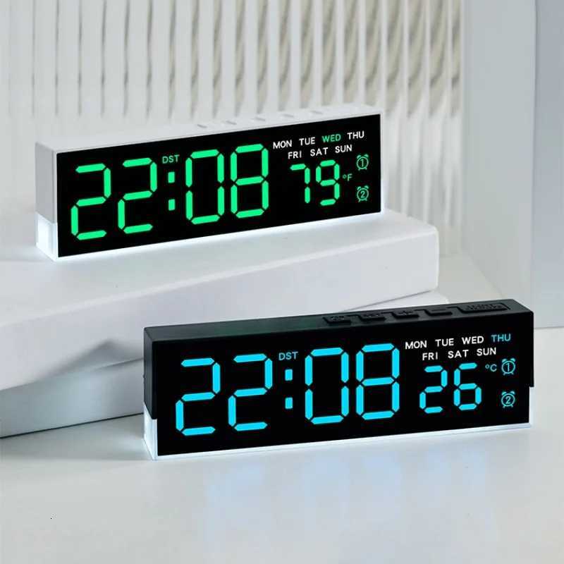 USB Powered Digital Alarm Clock with White Mood Light TEMP Week 2 Alarm DST Table Clock 3 Levels Brightness 12/24H LED Clock M251205 - view 7