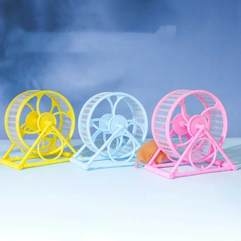 Hamster Running Wheel Ultra Quiet Anti Jamming Small Animal Sports Running Wheels Cage Accessories Toys Hamster M251205