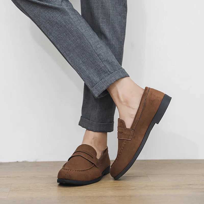 New Fashion Blue Mens Loafers Shoes Big Size 46 Suede Leather Shoes Men Slp-on Casual Shoes for Men Footwear mocassins hommes W251205 - view 7