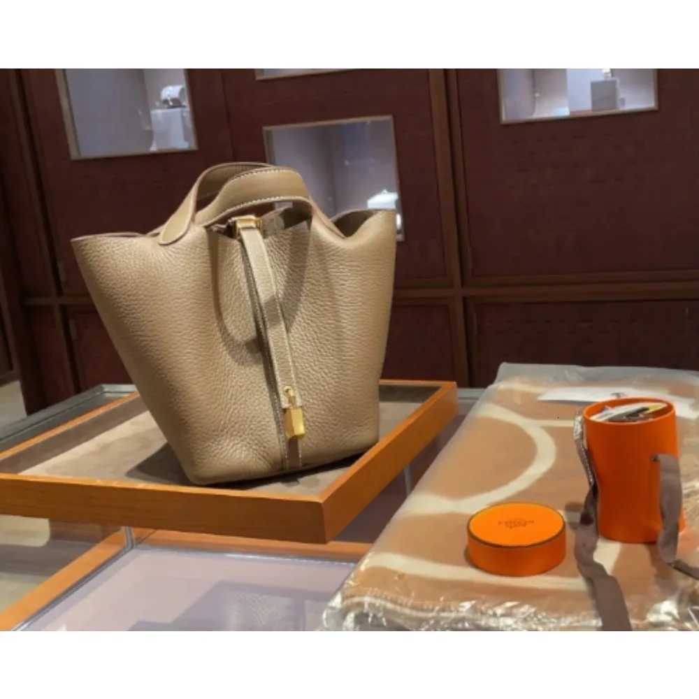 womens bag 2025 new bag autumn and winter lychee pattern bucket bag womens bag handbag vegetable basket bag K251204