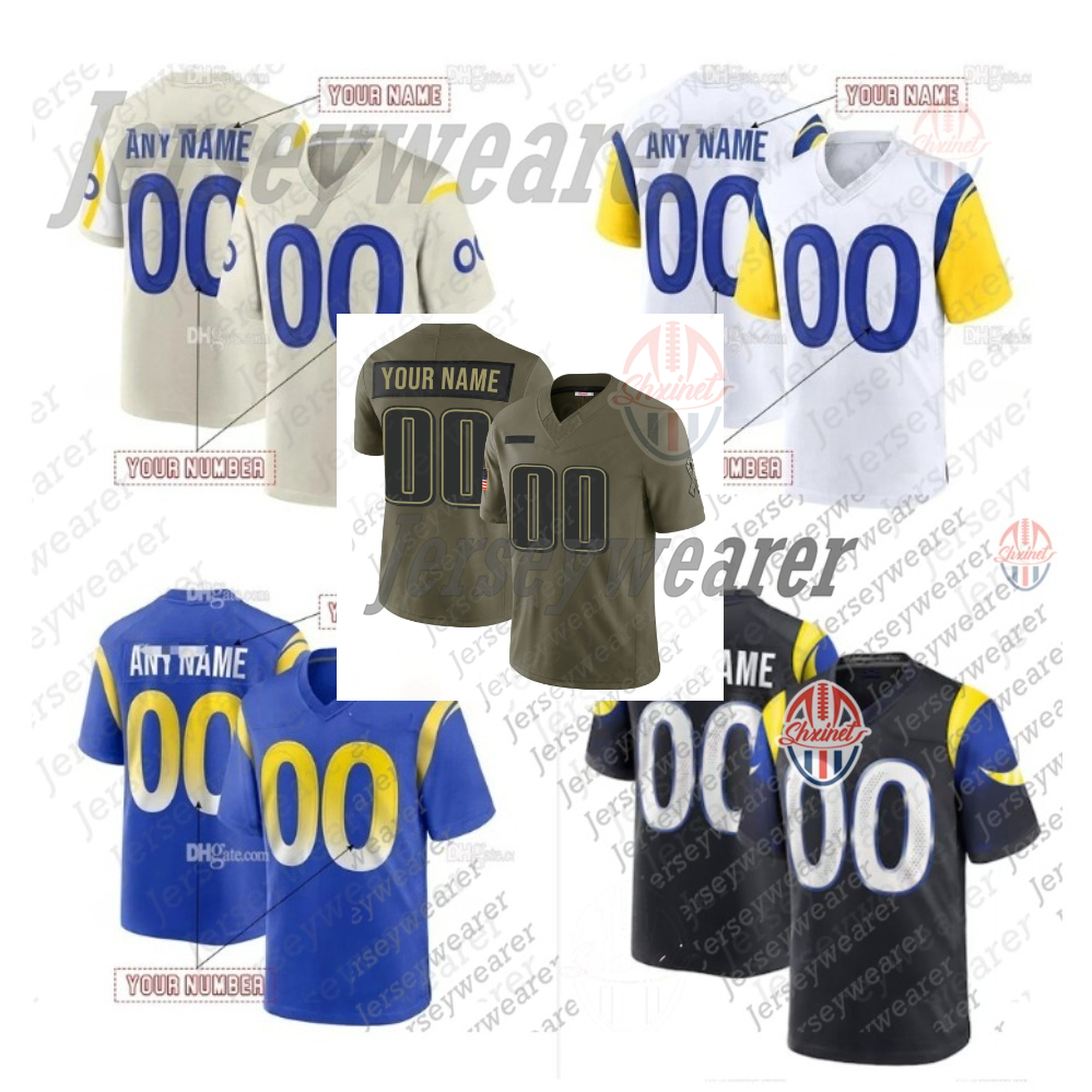 Custom 2025 Rivalries jersey 9 Matthew Stafford Kyren Williams Aaron Donald Puka Nacua For Fans/Lover Adams Christian Rozeboom Jaylen McCollough Stets
