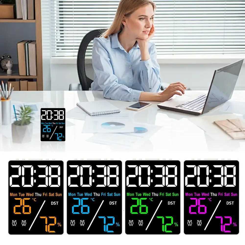 New Alarm Clock Gift Multi-Functional Electronic Clock Simple Setting Temperature And Humidity Clock M251205 - view 3