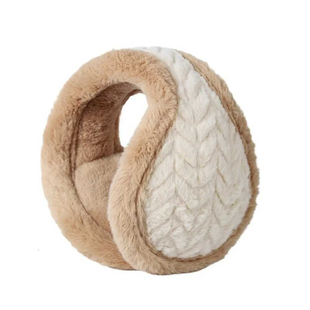 Womens Winter Maillard-Style Plush Earmuffs - Soft Cute Foldable Rabbit Fur-Like Cold-Proof Ear Warmers for StudentsXJ251205 - view 6