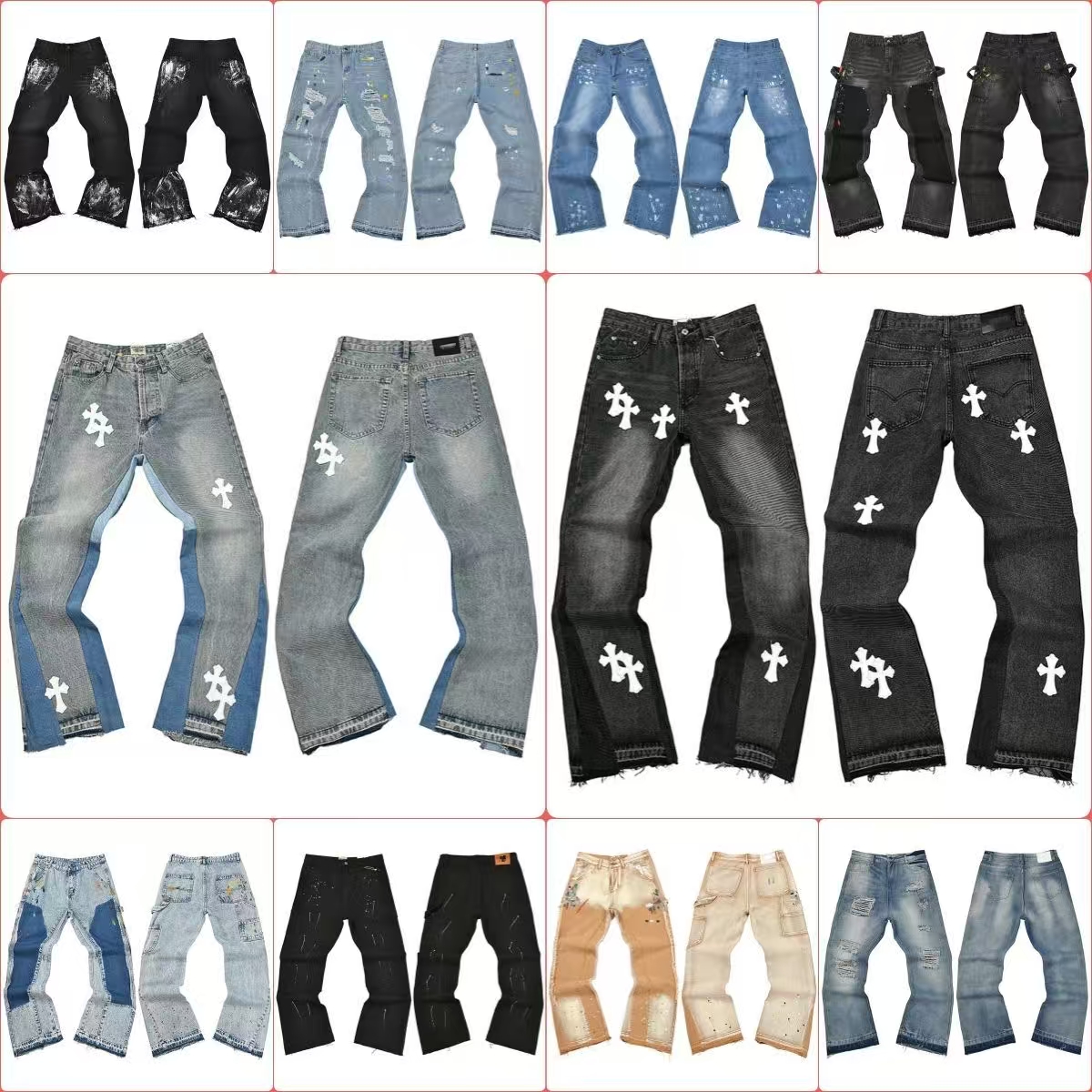designer pants Gallry Dep mens pants sweatpants dept letter women vintage los angeles pants joggers sweatpant graffiti print pantalon splash ink jogger tech fleece