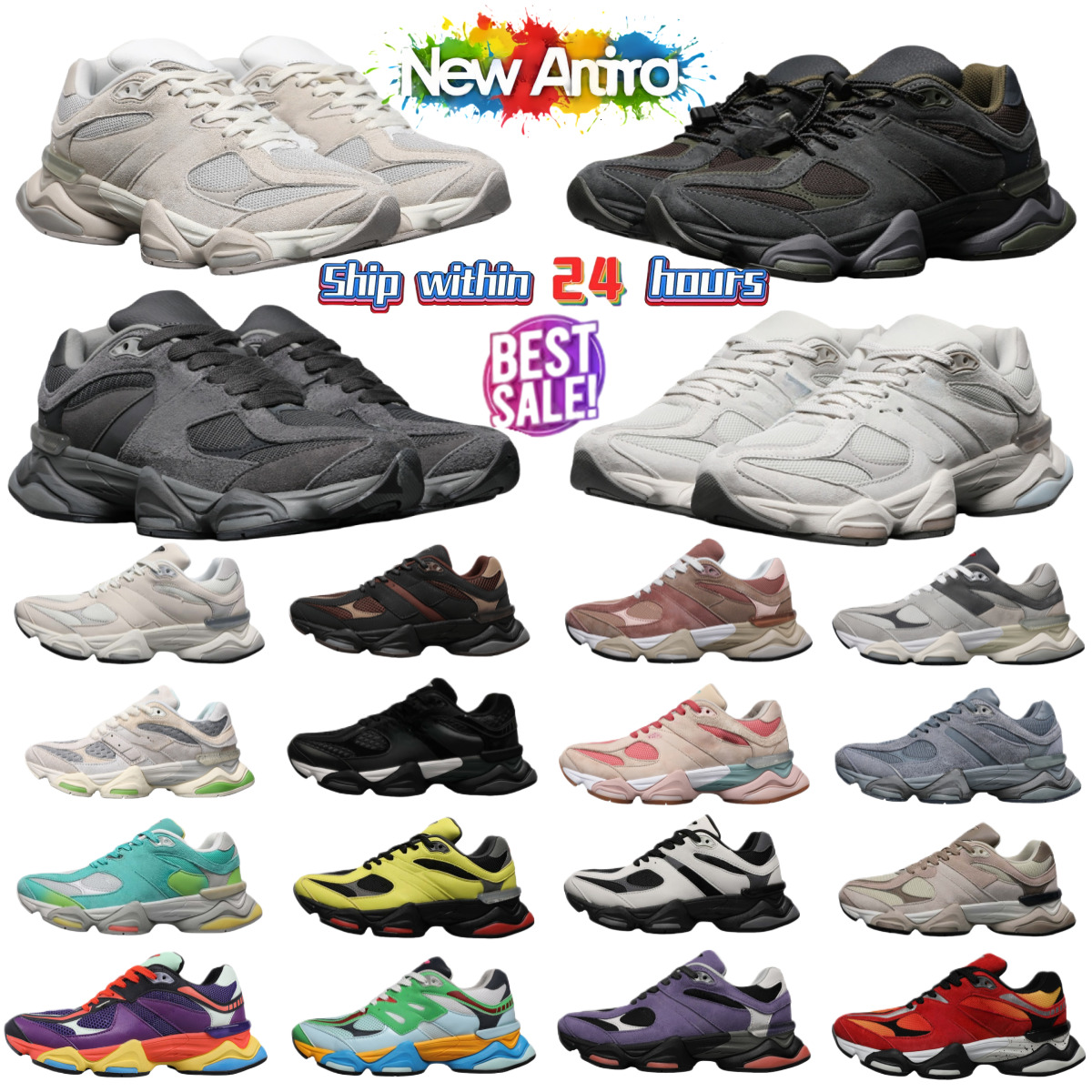 Top quality designer balance men's and leather sneakers women's running outdoor casual Sports shoes sizs 36-46.5