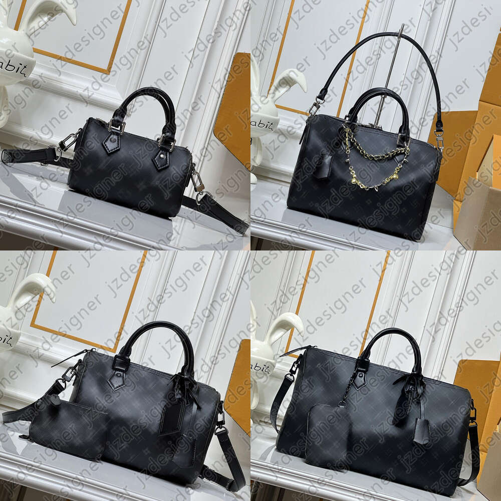 Luxury Speed P9 Purse Black Flower Pillow Bag Womans Print Handbags Designer Bag Tote Bag Fashion Purse Travel Bag Pochette Armpit Bag