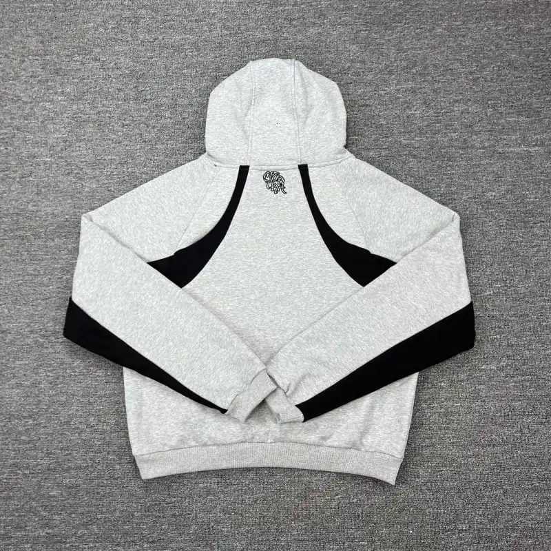 2025 Top Quty Mertra Embroidery Pullovers Hoodie Metal Label Grey Black Patchwork Hooded Men Women Casual Hoody Sweatshirts X251205