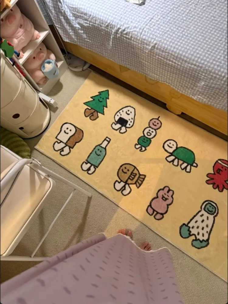 VIKAMA Carpet Summer Bedroom Long Strip Childrens Room Bedside Blanket Anti-slip Bay Window Floor Mat Home Decoration H251205