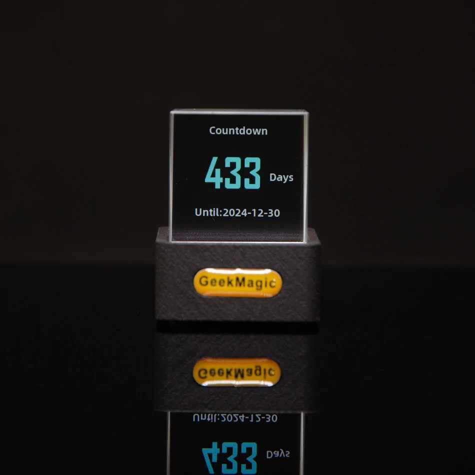 GeekMagic Mini Crystal Display Weather Forecast Gadget with WiFi Desktop Clock StationTransparent Small TV for Game Decoration M251205 - view 6