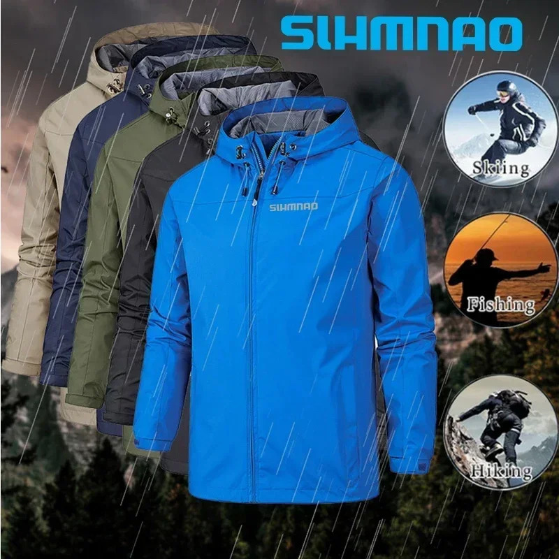 mens Autumn/Winter Jacket Motorcycle windproof jacket Mountaineering jacket Waterproof fishing raincoat casual coat 251204