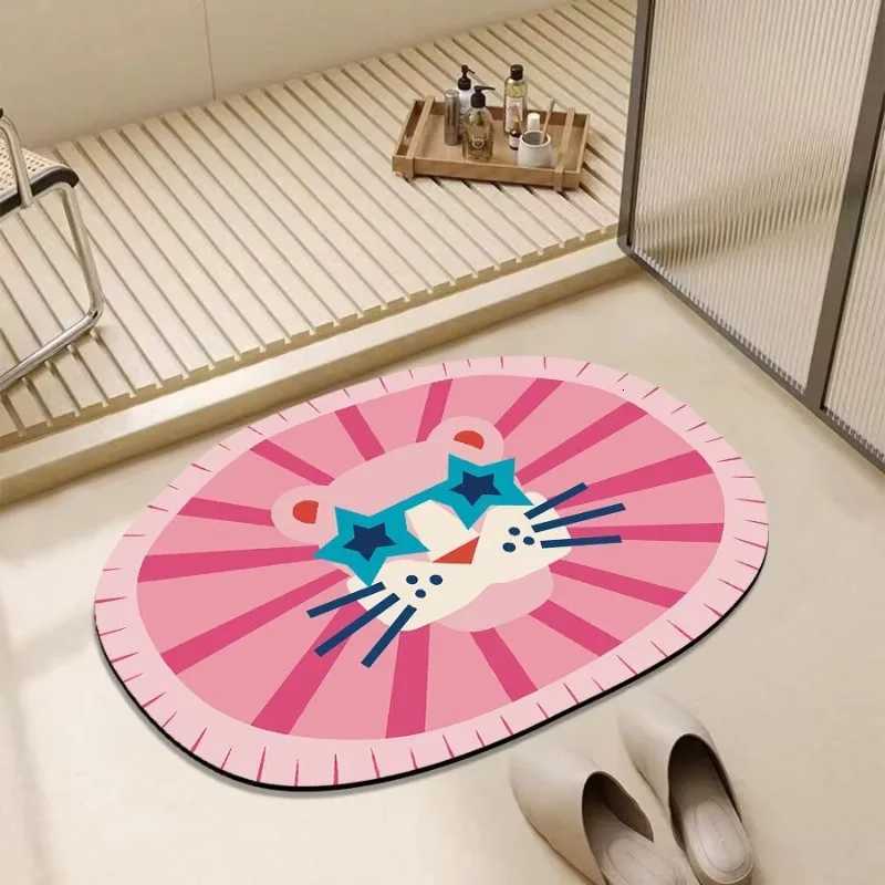 Toilet floor mat bathroom door absorbent foot pad diatom mud simple thickened toilet non-slip simple soft mat H251205