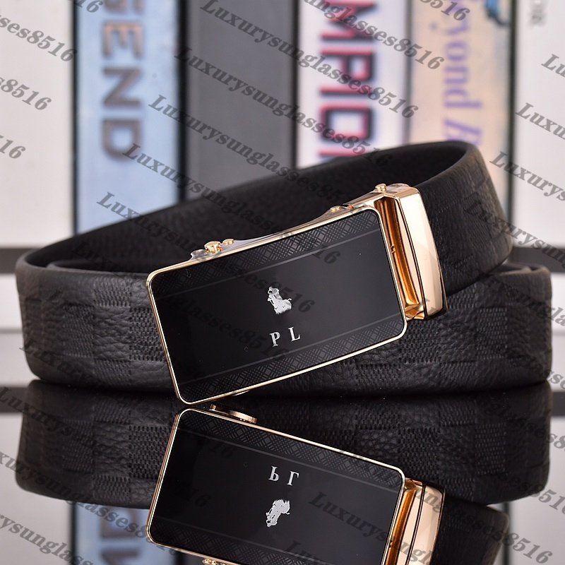 Designer mens belt Luxury belts for men designer gold Automatic buckle width 3.3cm Luxe Business new style PL Fashion belts