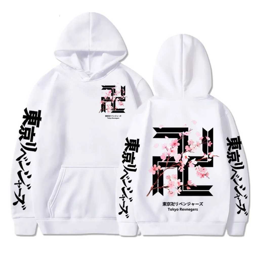 Japan Anime Tokyo Revengers Cherry Blossom Graphics Hoodies Tokyo Gang Sweatshirts Cozy Tops Pullovers Unisex Clothes TopsXJ251205