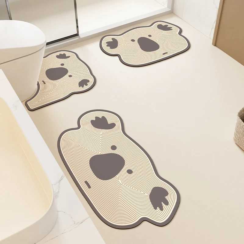 VIKAMA 3PCS Bathroom Toilet Floor Mat For Entry Door Cartoon Style Anti-Slip Water-Resistant Carpet For Home Decoration H251205