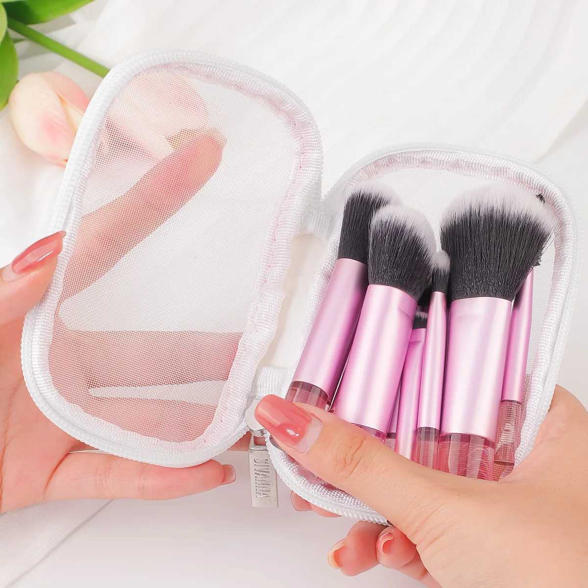 10pcs Mini Makeup Brush Set Powder Eyeshadow Foundation Blush Concealer Beauty Makeup Tools Brush Professional SuppliesT251205