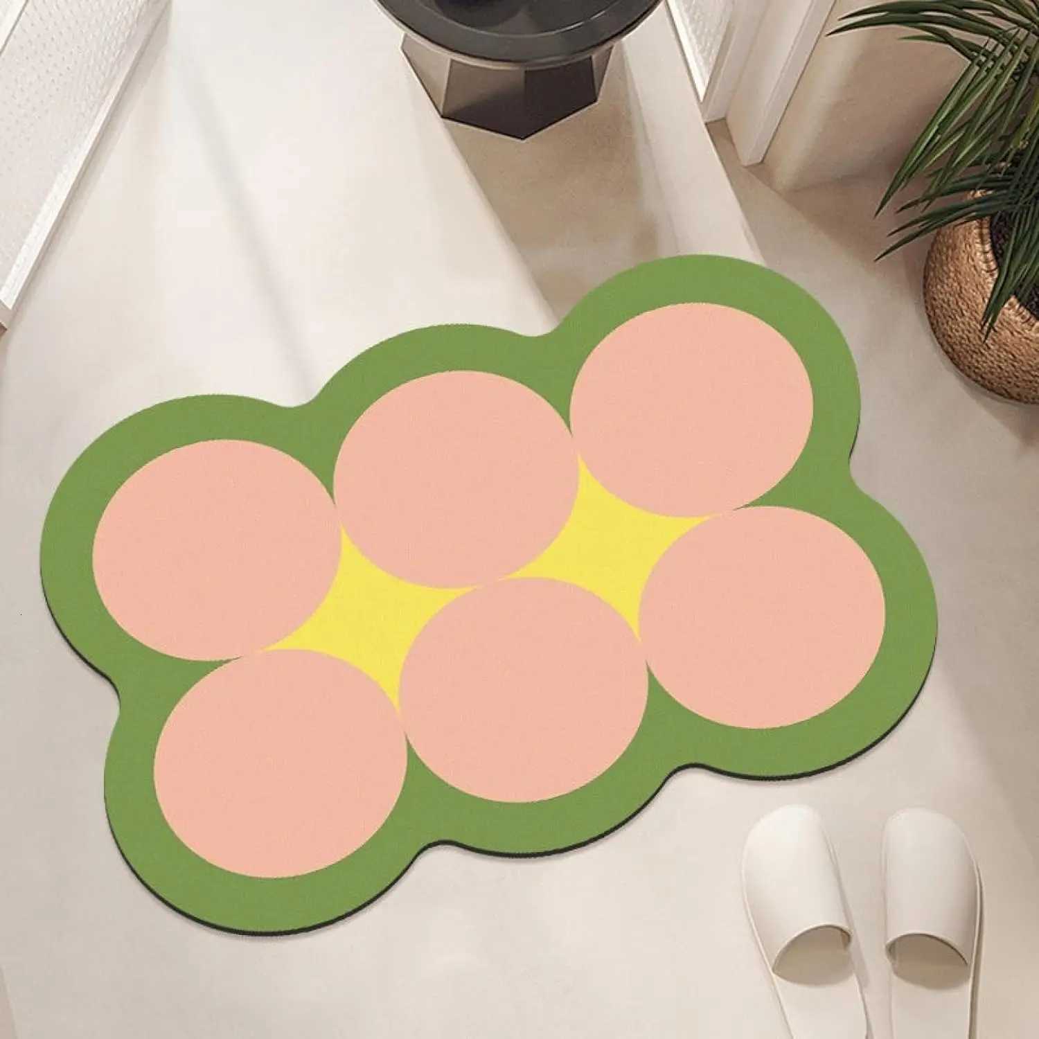 VIKAMA Bathroom Anti-Slip Floor Mat Door Absorbing Water Soft Pad Anti-Slip Foot Pad Quick-Drying Bathroom Home Decoration H251205