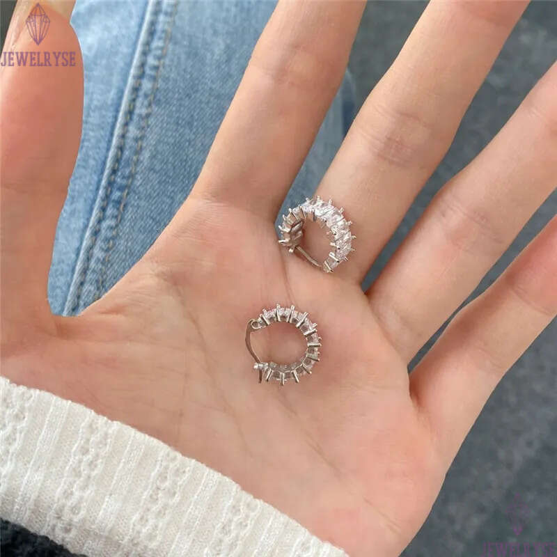 luxury diamond designer earring for woman 925 sterling silver round heart pink blue green 5A zirconia 18k gold womens back stud earrings jewelry acces