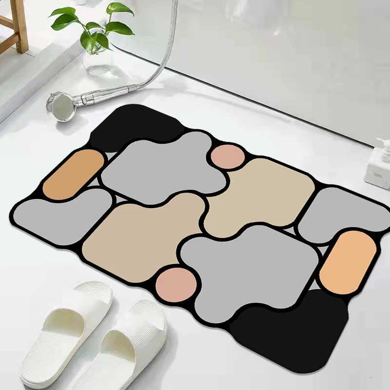 French premium toilet absorbent floor mat diatom mud bathroom door non-slip mat toilet floor mat H251205