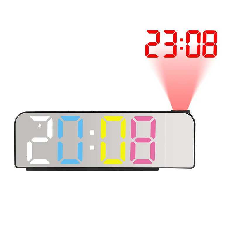 Large Digital Wall Clock Digital Alarm Clock 180 Arm Projection Alarm Clock Time Temperature Memory Table Clock 2 Display Modes M251205 - view 4