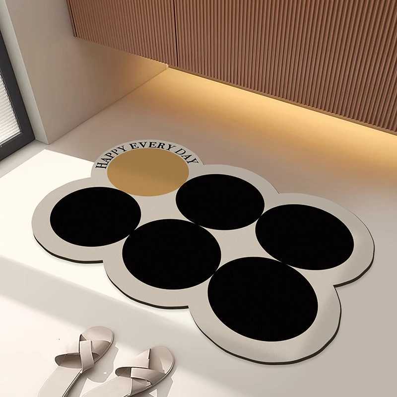 Diatom mud bathroom toilet strong absorbent foot pad toilet door non-slip foot pad washstand dirt-resistant carpet H251205