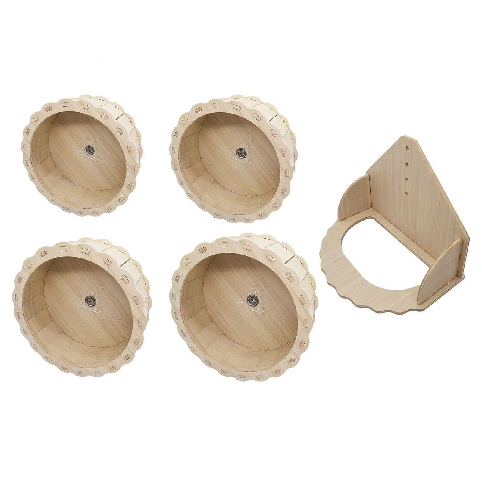 Hamster Wooden Running Wheel Toys Exercise Wheels for Gerbils Syrian Hamster M251205